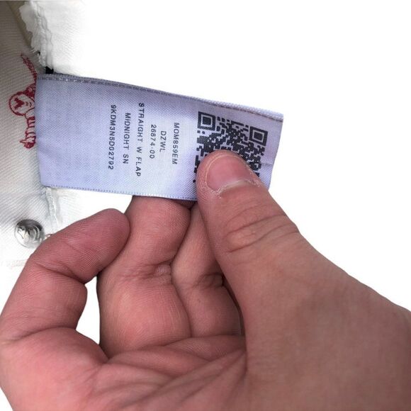 True Religion Jeans Size 32 STRAIGHT WITH FLAP - Picture 6 of 16